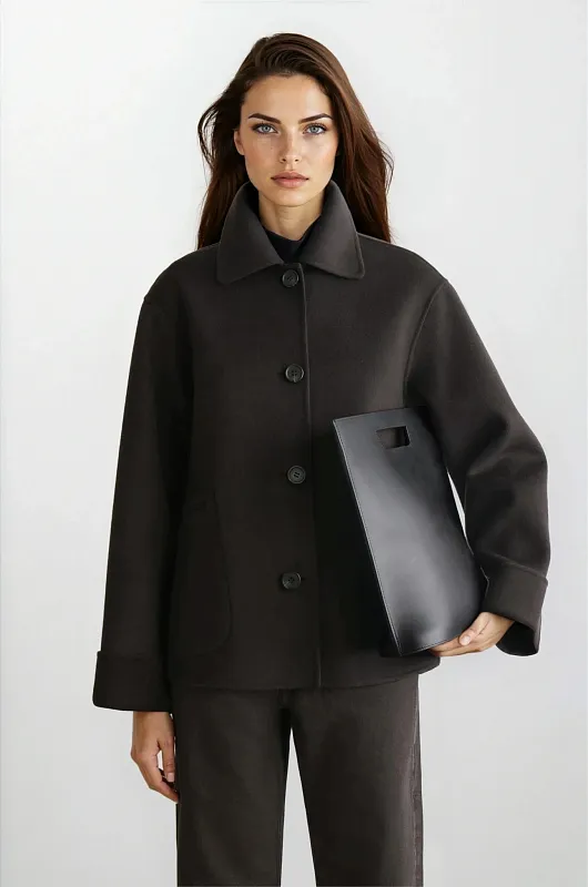 Двусторонний шерстяной жакет COS Двусторонний шерстяной жакет COS