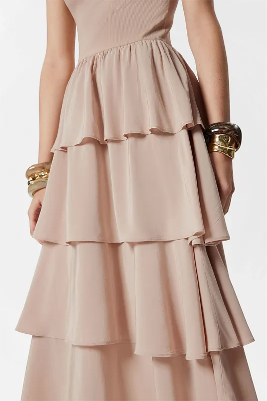 Платье-миди с оборками & OTHER STORIES Платье-миди с оборками & OTHER STORIES