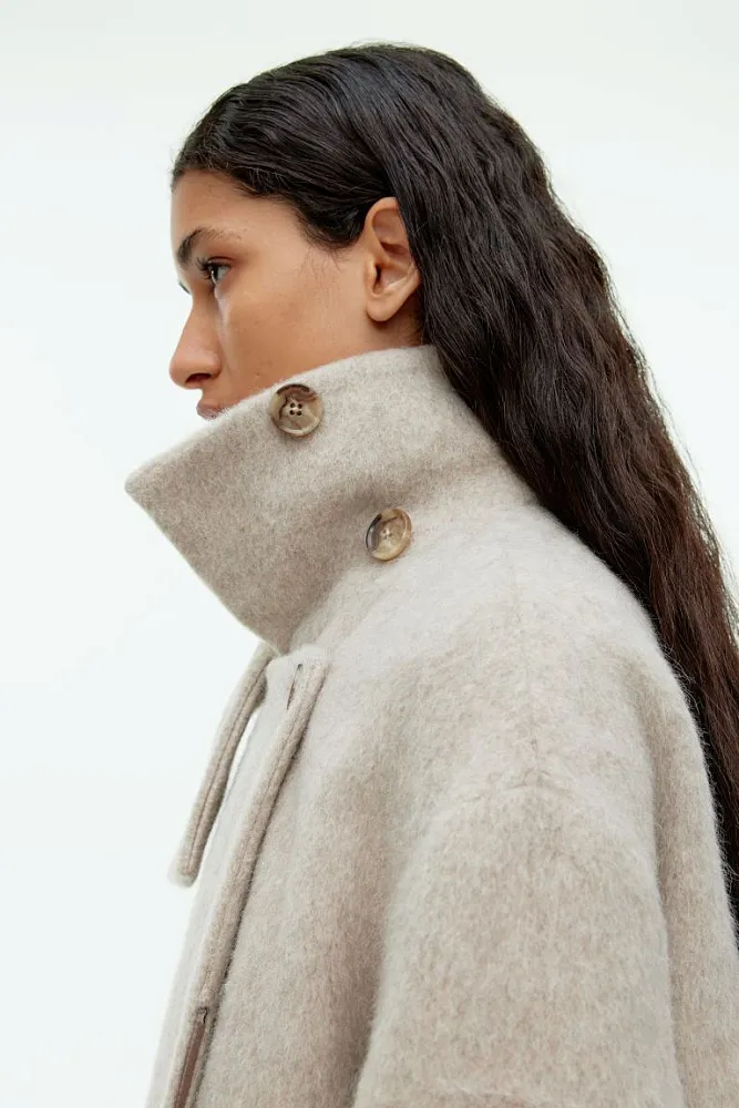 Пальто с воротником-стойкой ARKET