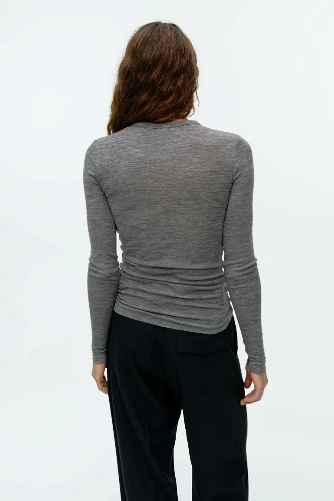 Лонгслив из шерсти мериноса ARKET