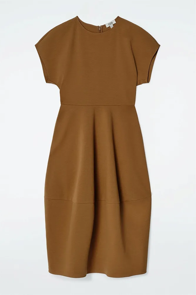 Платье-миди из мягкого хлопка COS