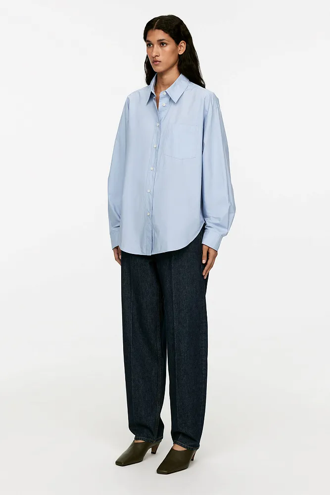 Рубашка oversize из поплина ARKET