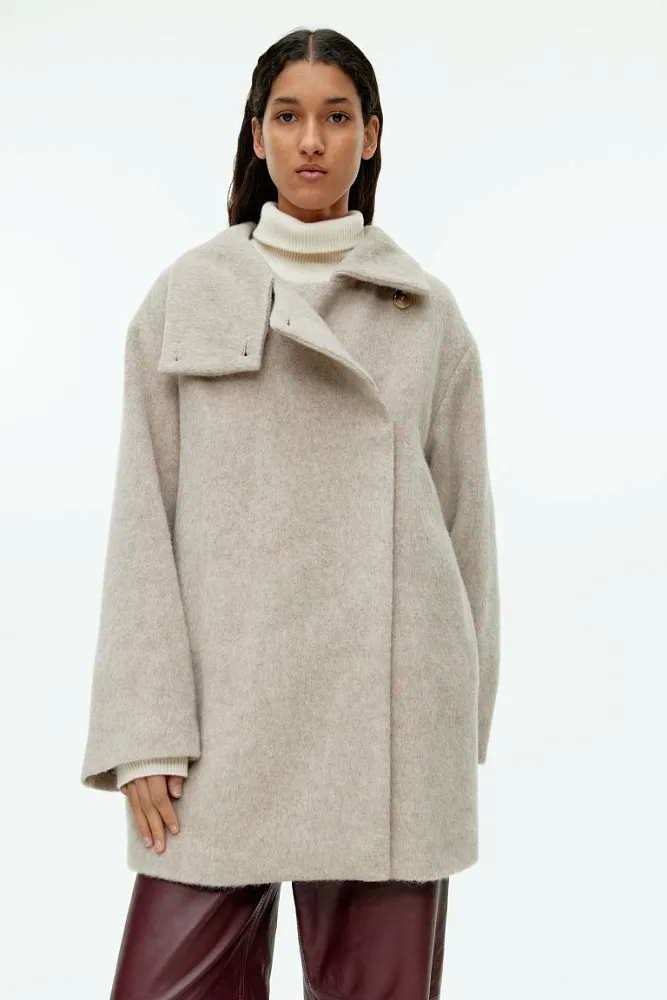 Пальто с воротником-стойкой ARKET