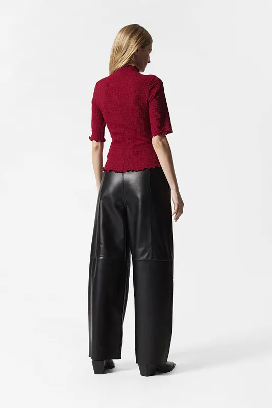 Топ из жатой ткани с оборками & OTHER STORIES Топ из жатой ткани с оборками & OTHER STORIES