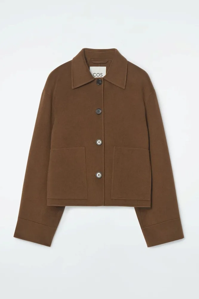 Свободная шерстяная куртка COS
