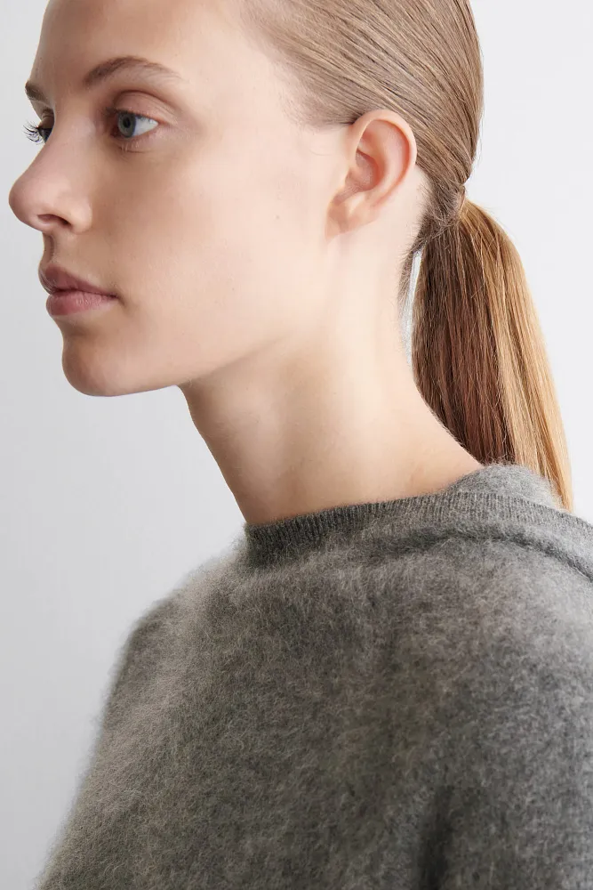 Худи из чистого кашемира с начесом COS