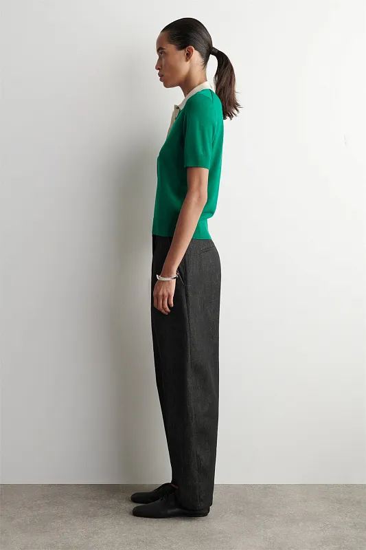 Джемпер-поло из смеси шерсти COS Джемпер-поло из смеси шерсти COS