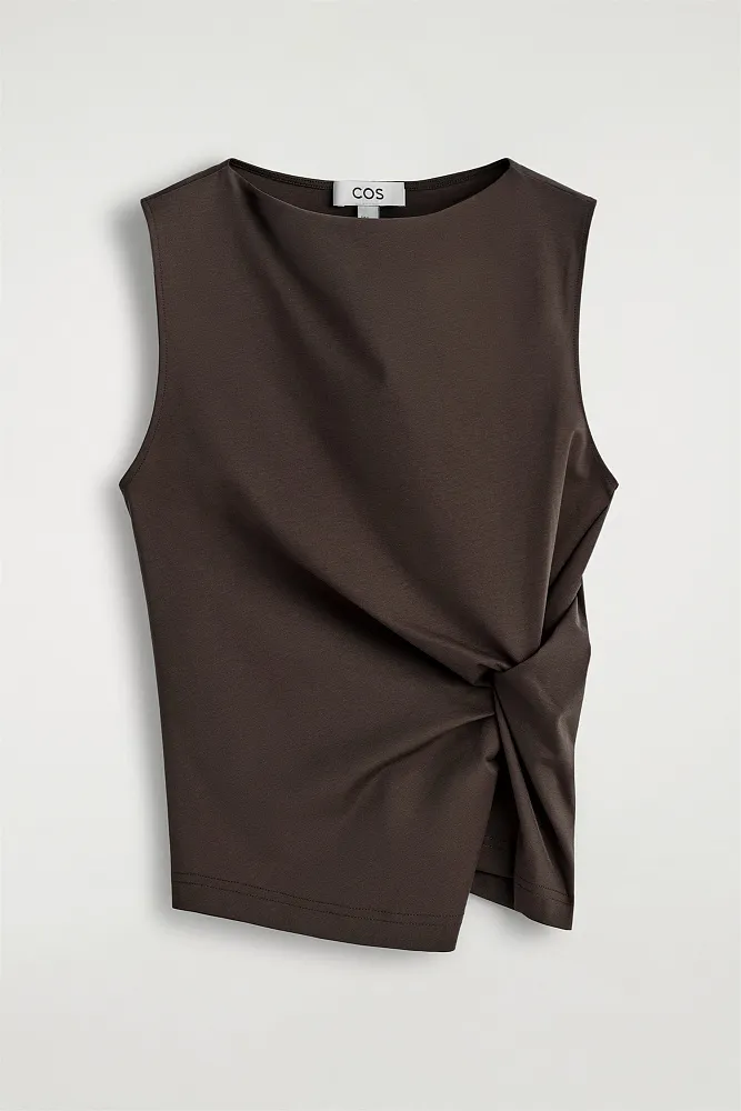 Трикотажный топ с крученым элементом COS