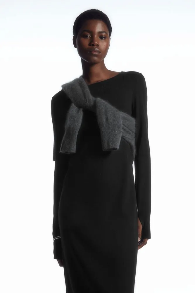 Платье миди в рубчик COS