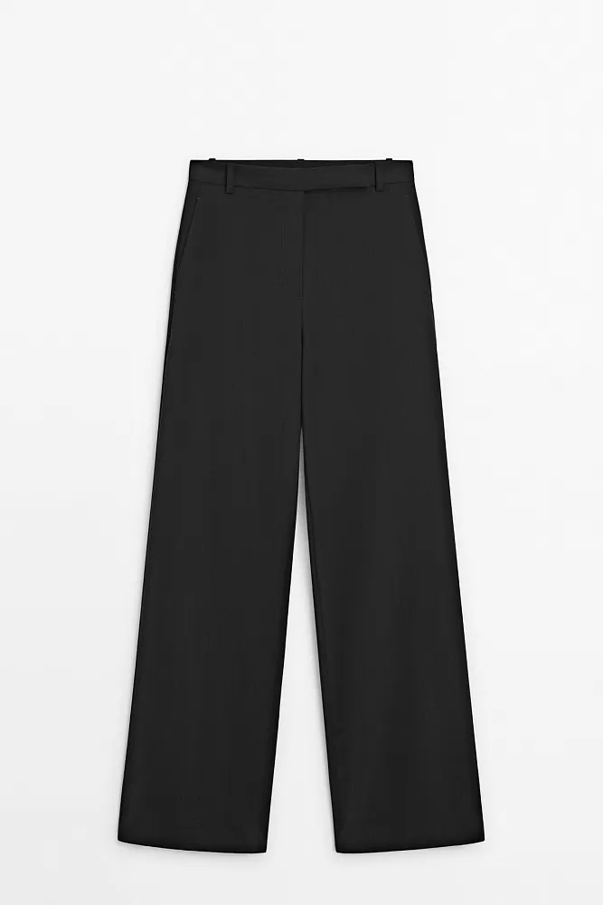 Костюмные брюки из шерсти MASSIMO DUTTI