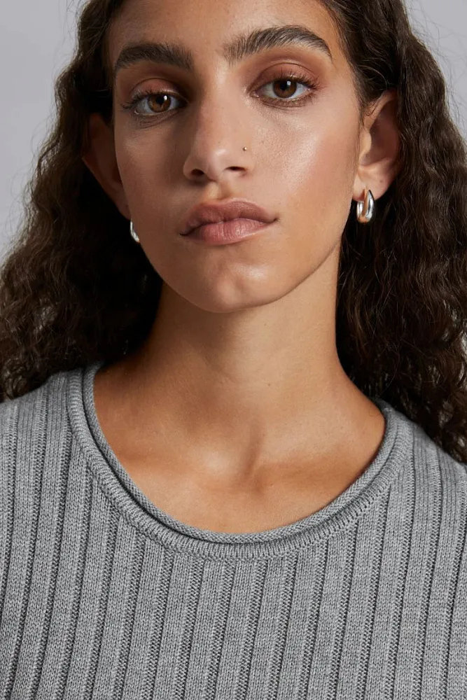 Расклешенное платье миди в рубчик & OTHER STORIES