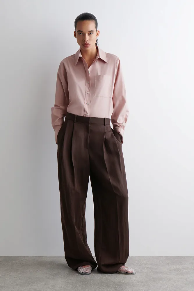 Рубашка из хлопка пима COS