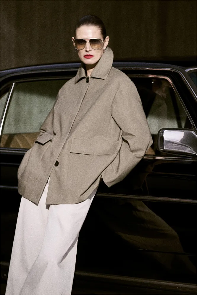 Широкие хлопковые брюки COS