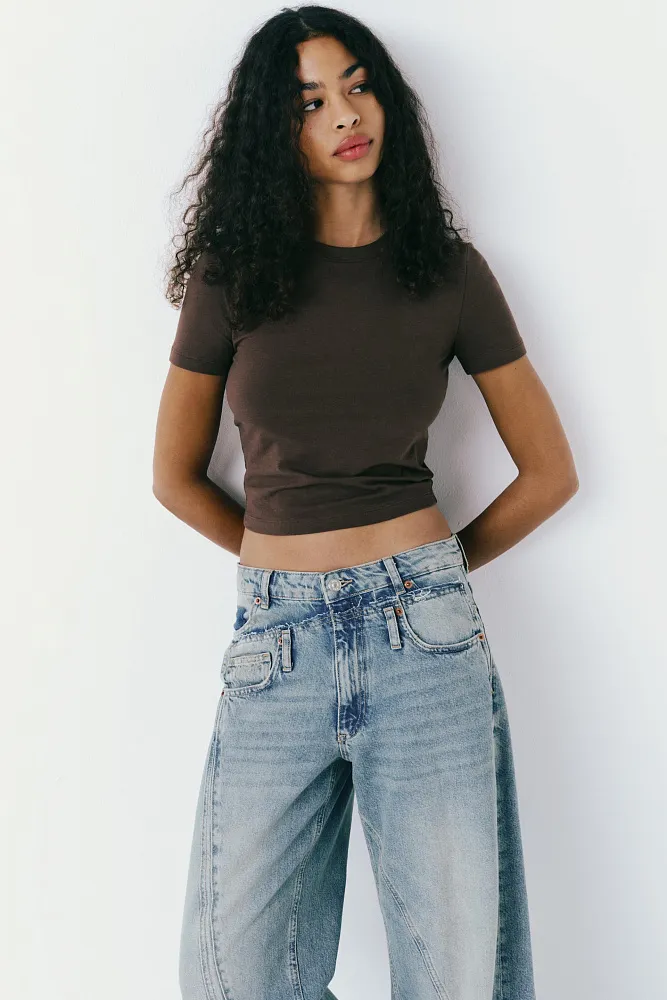 Широкие джинсы TRF ZARA