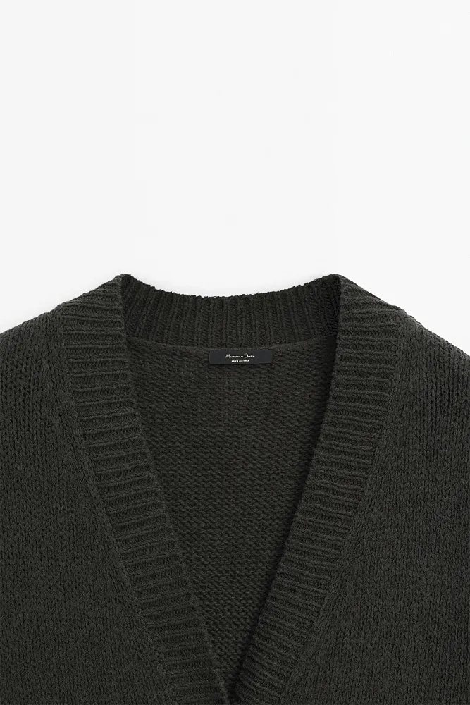 Вязаный кардиган MASSIMO DUTTI
