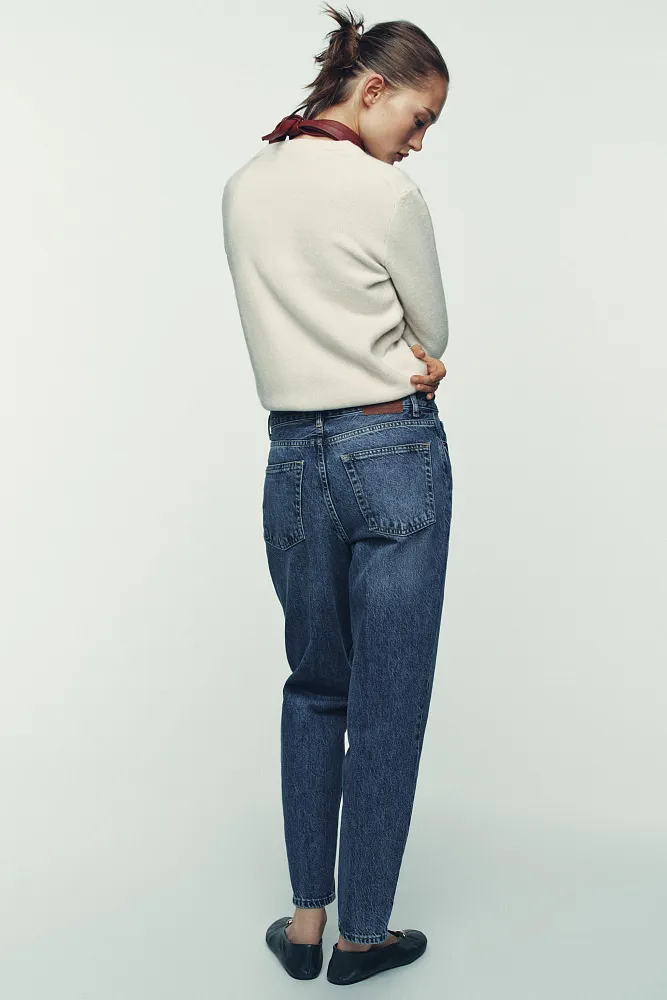 Джинсы Z1975 с высокой посадкой ZARA