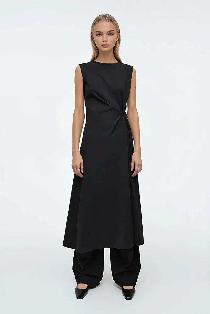 Платье-миди с кручеными деталями COS