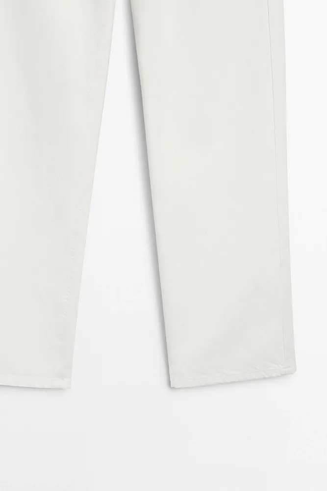 Прямые джинсы с завышенной посадкой MASSIMO DUTTI