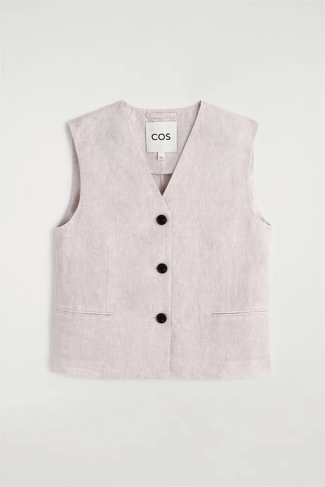 Льняной жилет COS