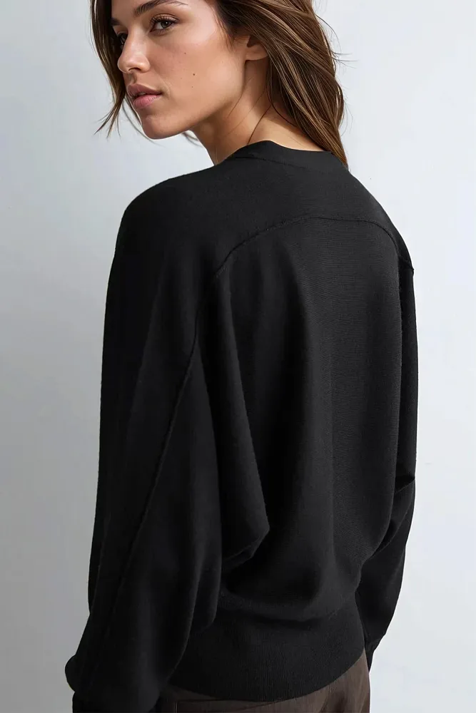 Кардиган из шерсти мериноса с рукавами "летучая мышь" COS