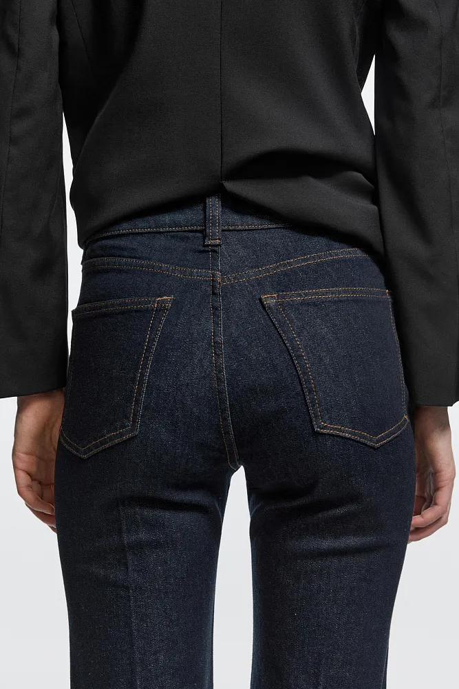 Джинсы Skinny flare с высокой посадкой MASSIMO DUTTI