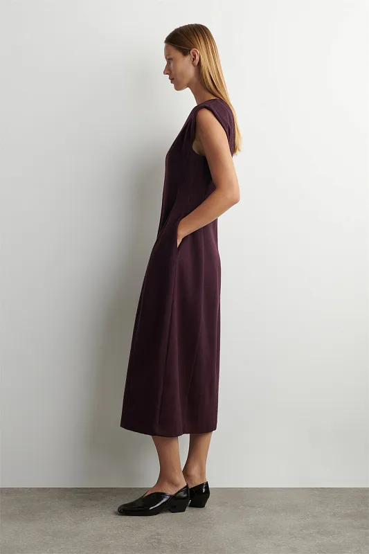 Скульптурное платье-миди из ворсистой шерсти COS Скульптурное платье-миди из ворсистой шерсти COS