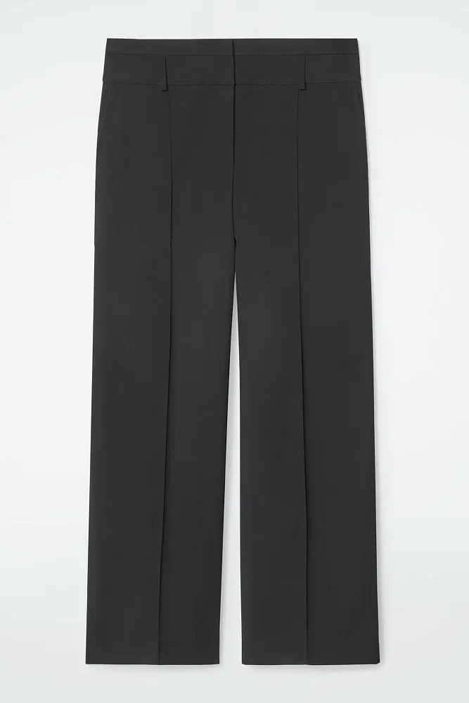 Широкие брюки из шерстяного твила COS