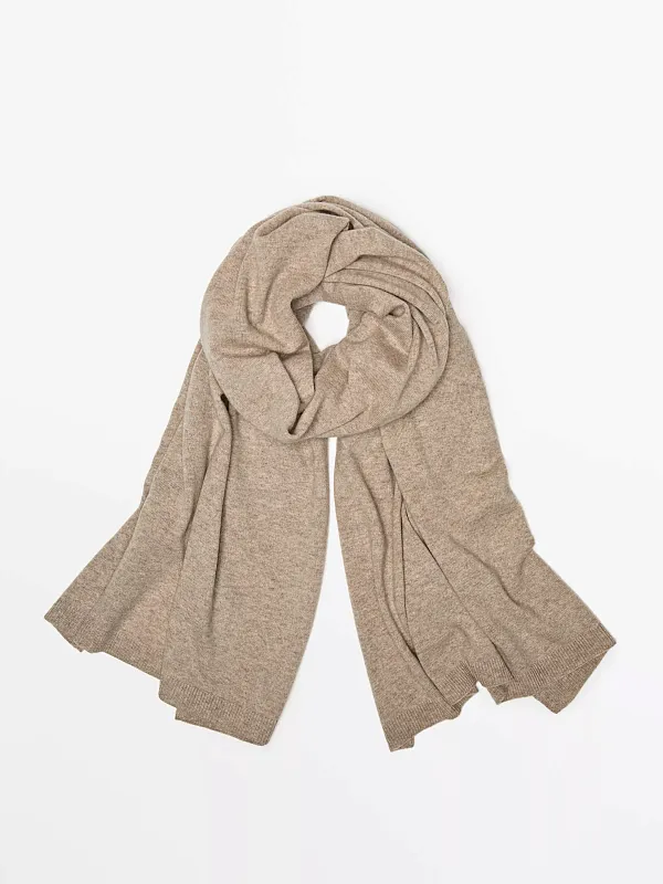 Шарф из тонкой смеси шерсти MASSIMO DUTTI   Шарф из тонкой смеси шерсти MASSIMO DUTTI