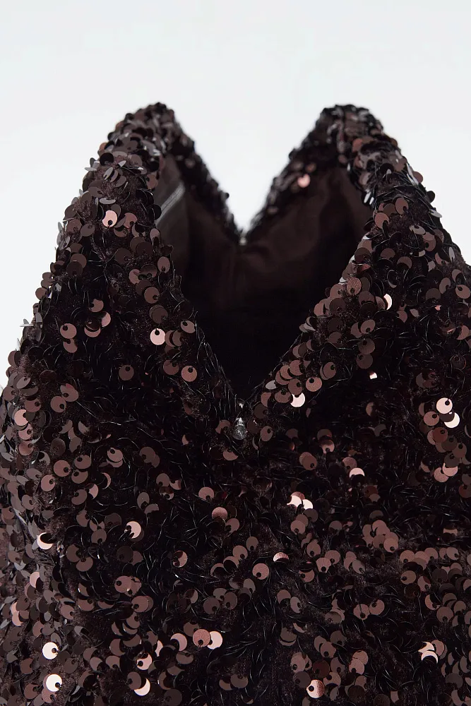 Большой клатч в рамке с пайетками COS