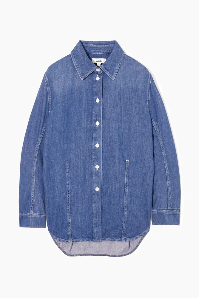 Джинсовая рубашка oversize COS