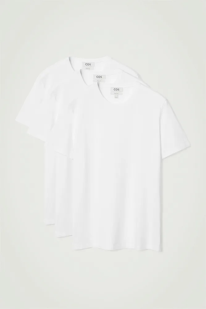 Набор из 3 хлопковых футболок COS