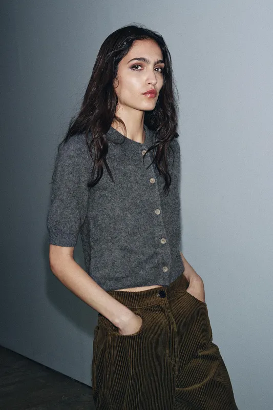 Широкие вельветовые брюки ZARA Широкие вельветовые брюки ZARA