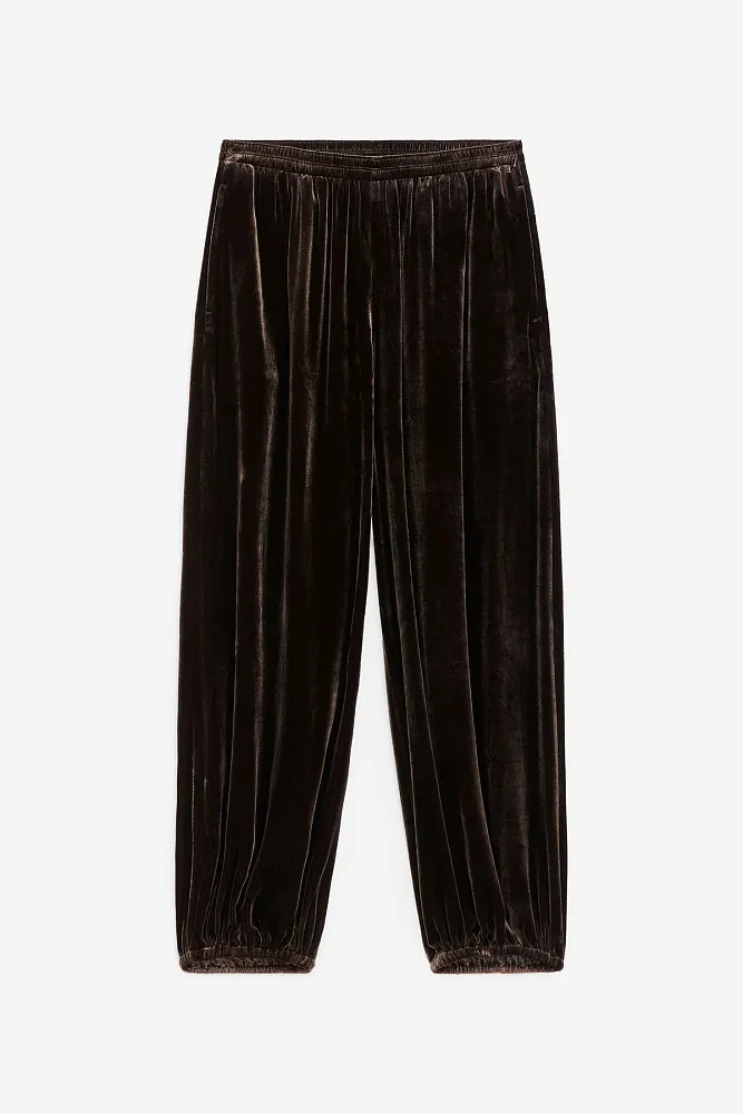Струящиеся бархатные брюки ARKET