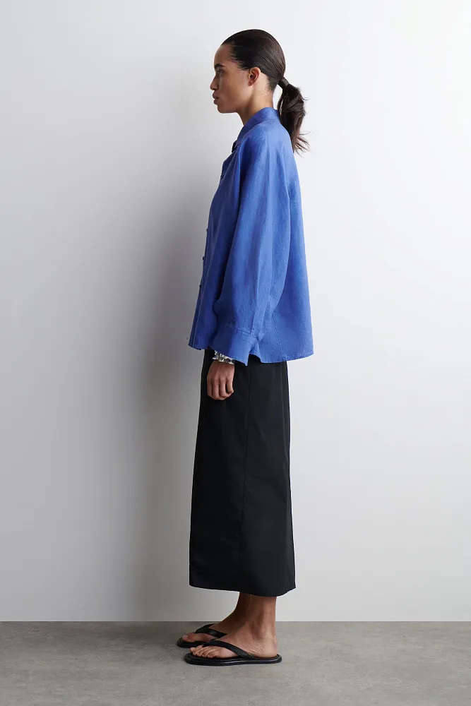 Льняная рубашка свободного кроя COS