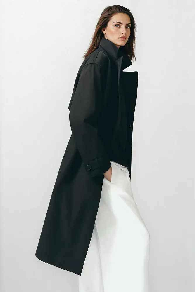 Водоотталкивающий тренч с поясом ZARA