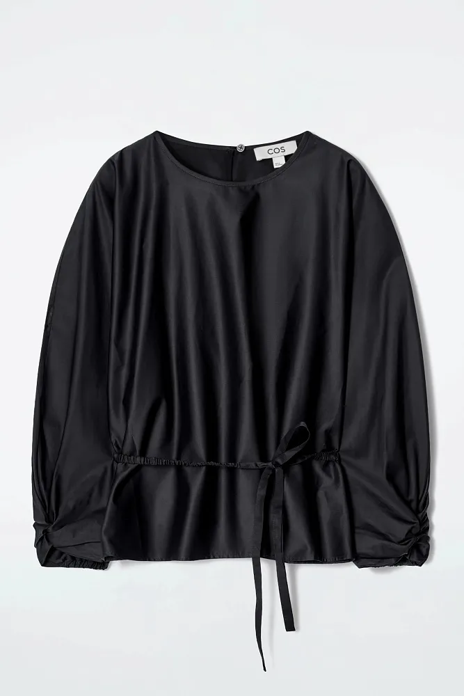 Блуза с баской и кулиской COS