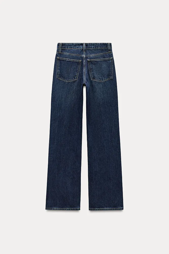 Широкие джинсы TRF со средней посадкой ZARA