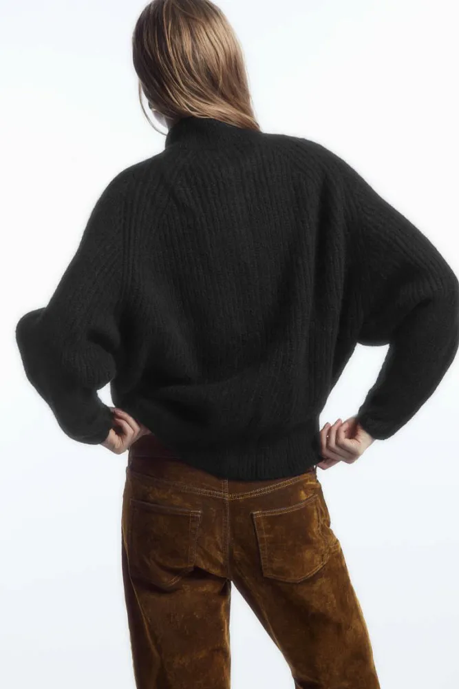 Кардиган на молнии из альпаки COS