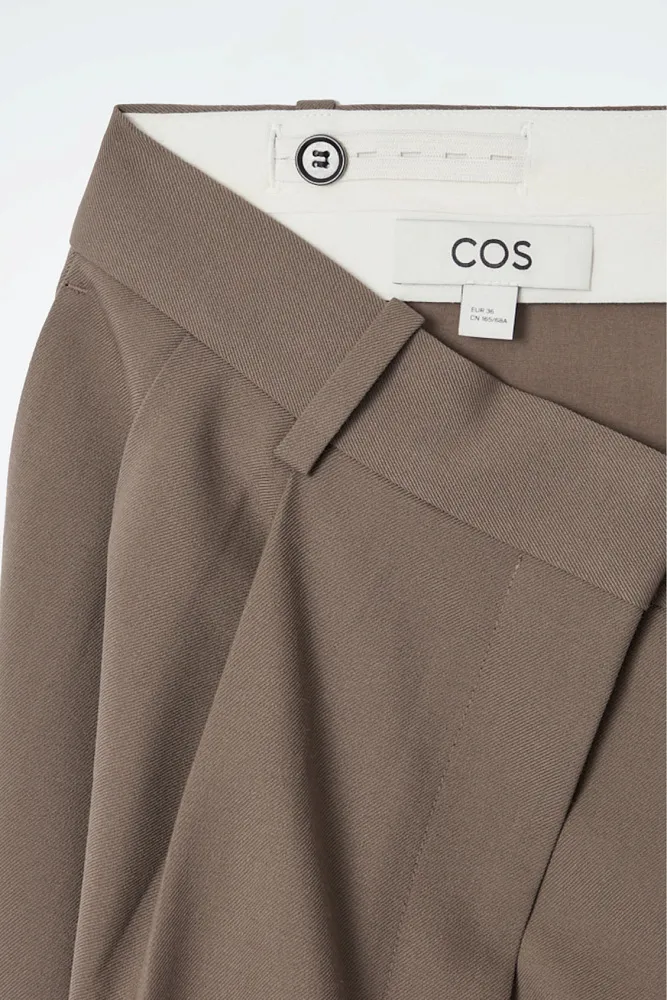 Широкие брюки из твила COS