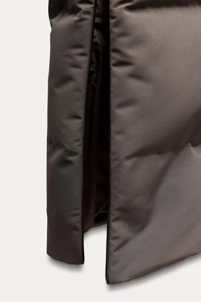 Длинный непромокаемый пуховик ZARA