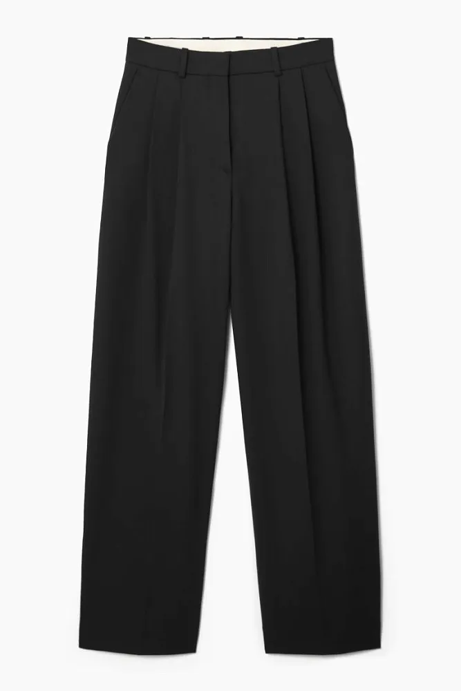 Свободные шерстяные брюки COS