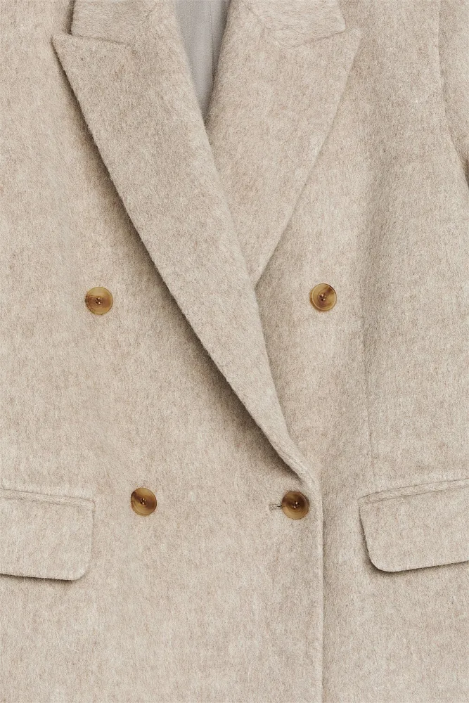 Двубортный пиджак из шерсти ARKET
