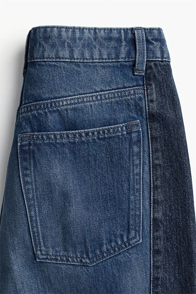 Двухцветные джинсы широкого кроя H&M Studio Collection