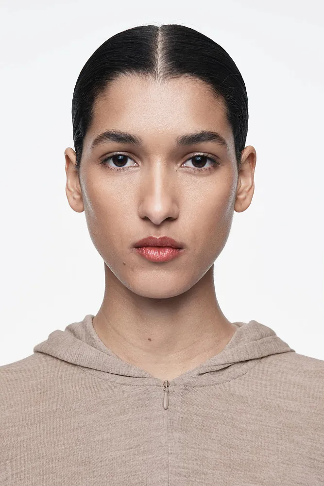 Тонкий шерстяной джемпер с капюшоном COS