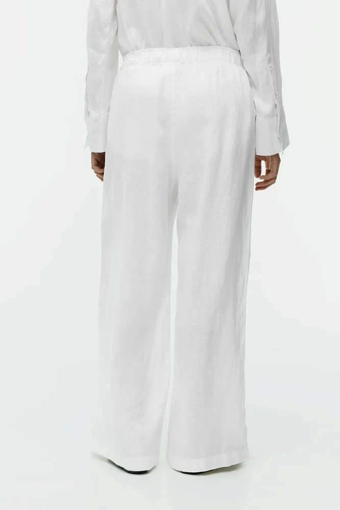 Широкие льняные брюки ARKET