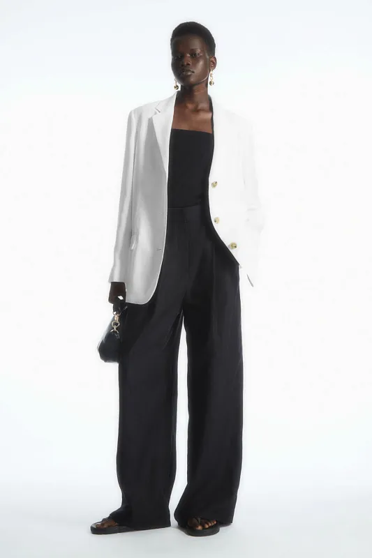 Свободный пиджак из льна COS   Свободный пиджак из льна COS