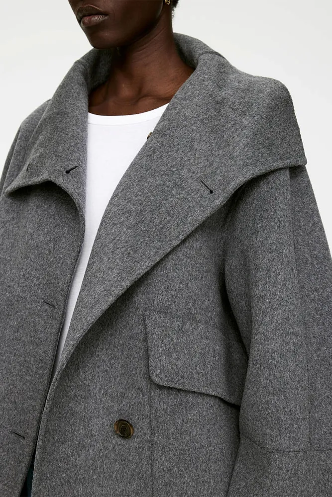Полупальто из смесовой шерсти ARKET