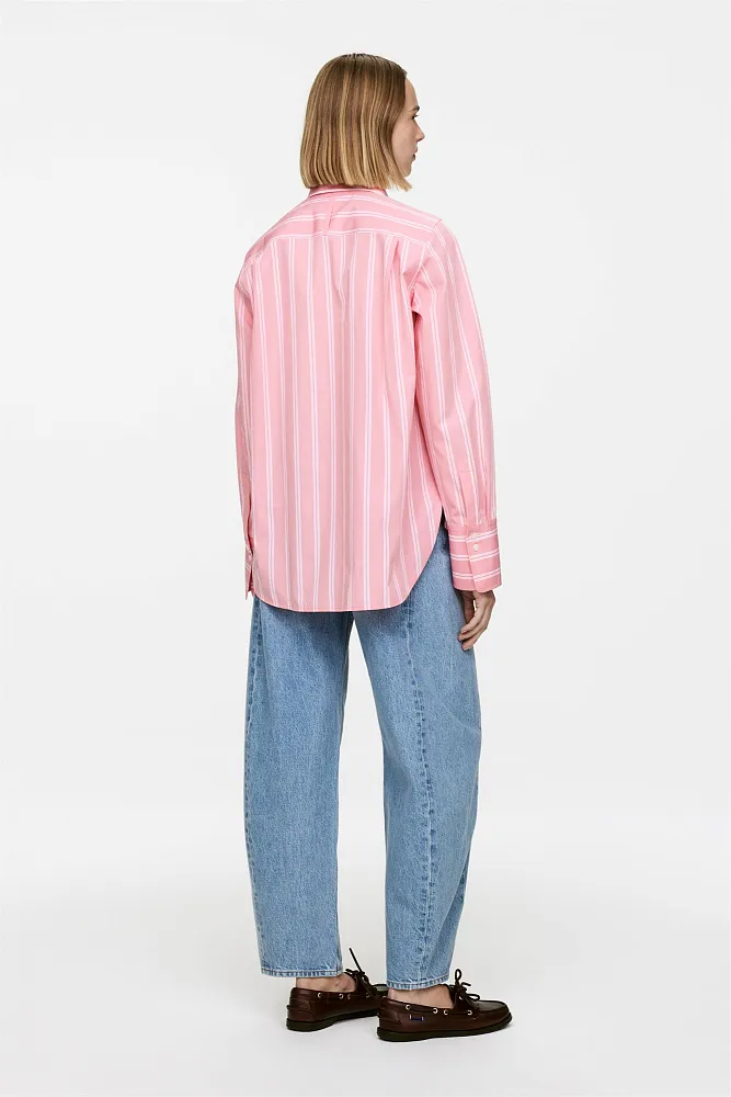 Хлопковая рубашка-поповер ARKET