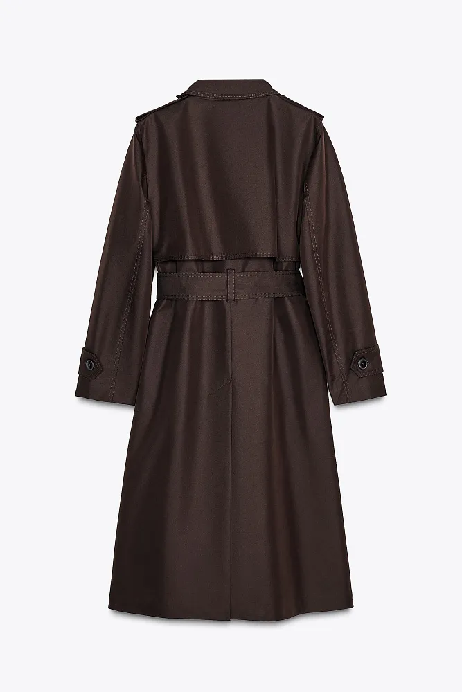 Водоотталкивающий тренч ZARA