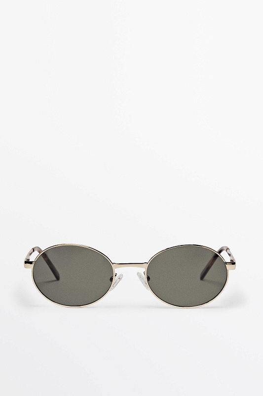 Солнцезащитные очки в круглой металлической оправе Солнцезащитные очки в круглой металлической оправе